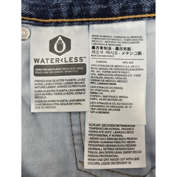 Lee Carpenter Jeans Men's 42x34 Straight Leg Loose Fit Cargo Denim - Picture 8 of 9